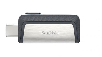 Memoria USB SanDisk Ultra Dual Drive, 32GB, USB C 3.0, Plata