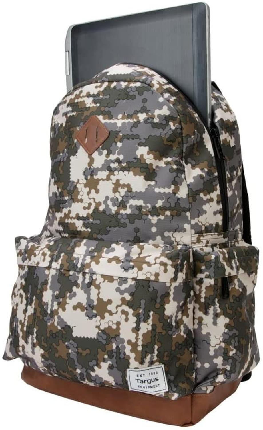 Targus Mochila Strata Hexagon para Laptop 15,6", TSB93601DI, Estilo Militar, Poliéster, Colores Verd