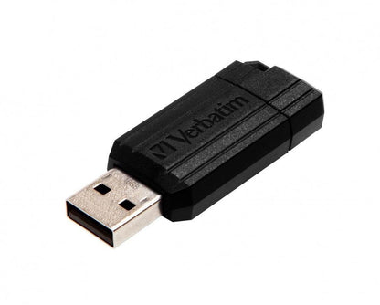 Memoria USB Verbatim PinStripe, 16GB, USB 2.0, Negro