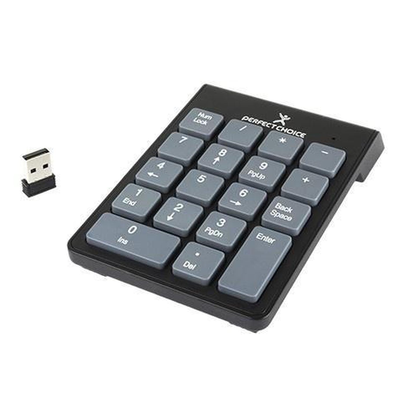 Perfect Choice Teclado Numérico PC-201014, RF Inalámbrico, Negro