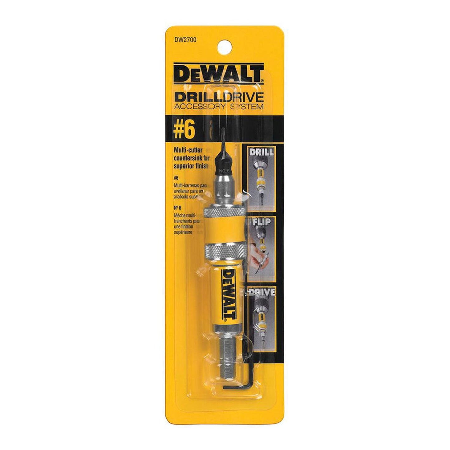 Avellanador Atornillador Reversible Numero 6 Dewalt DW2700