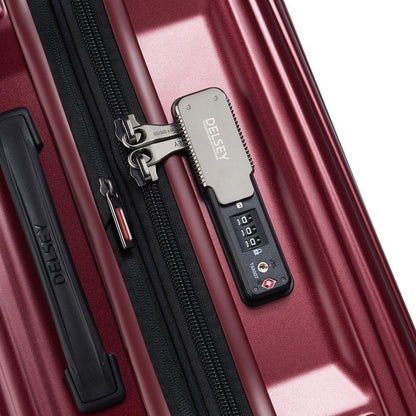 Delsey Maleta Rígida SECURITIME ZIP de 28'' Expandible Rojo