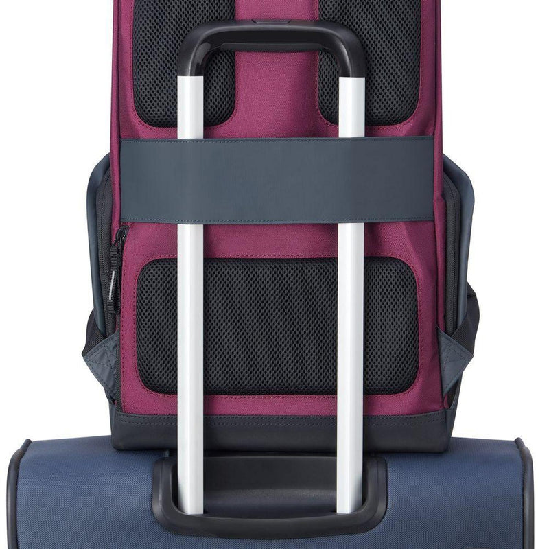 Delsey Mochila Portalaptop SECURFLAP de 16'' Burdeos
