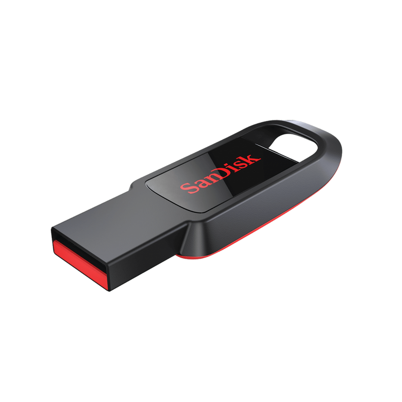 Memoria USB SanDisk Cruzer Spark, 16GB, USB 2.0, Negro/Rojo