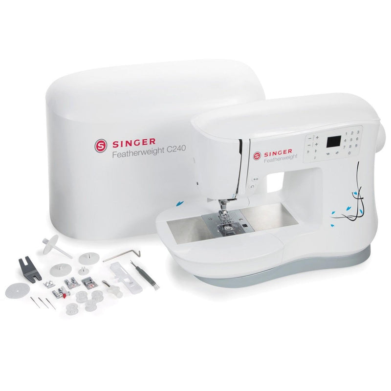 Máquina de coser Singer C240, Featherweight, Color Blanco