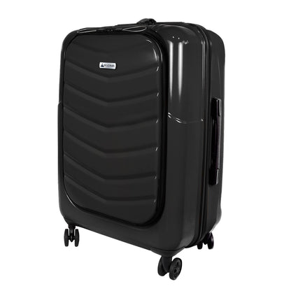 Maleta Rígida 24'' Skypeak Pearl Color Negro Con Candado TSA