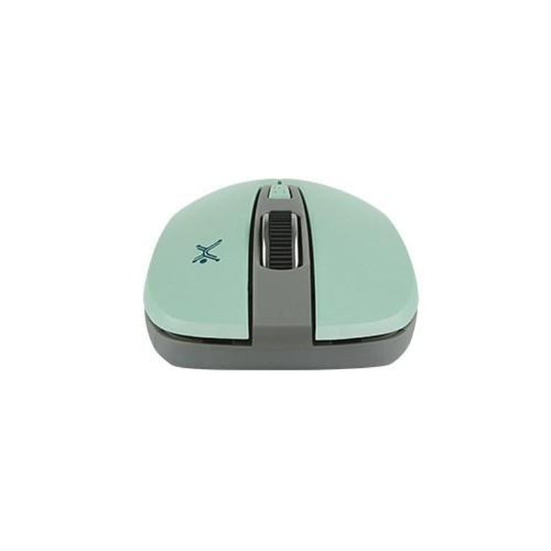 Mouse Perfect Choice Óptico PC-044819, RF Inalámbrico, 1600DPI, Turquesa/Gris