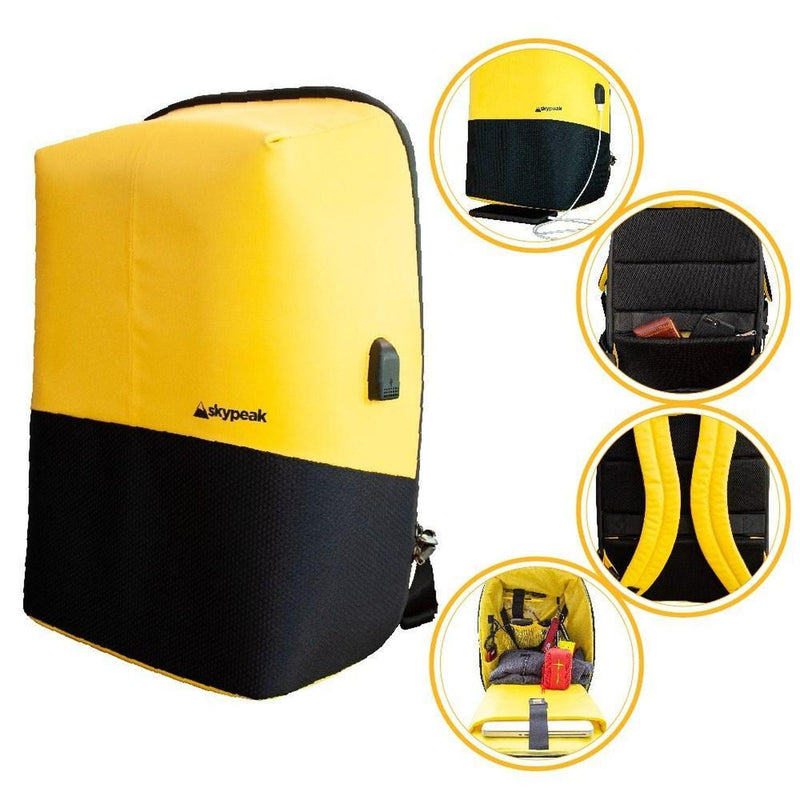 Mochila backpack Skypeak antirrobo de 15,6" tamaño Grande, BTS-115YL