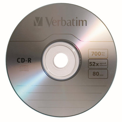 Verbatim Disco Virgen para CD, CD-R, 52x, 1 Disco (94776)