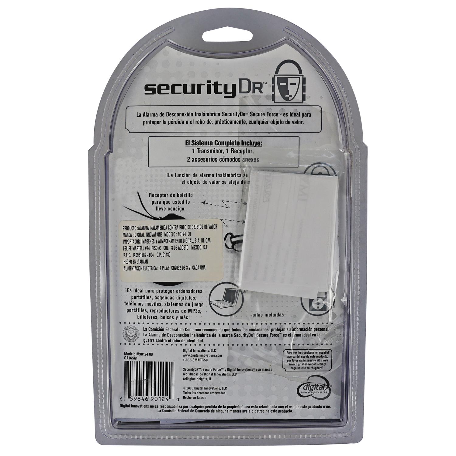 Alarma Inalámbrica Anti-pérdida con Sensor Secure Force