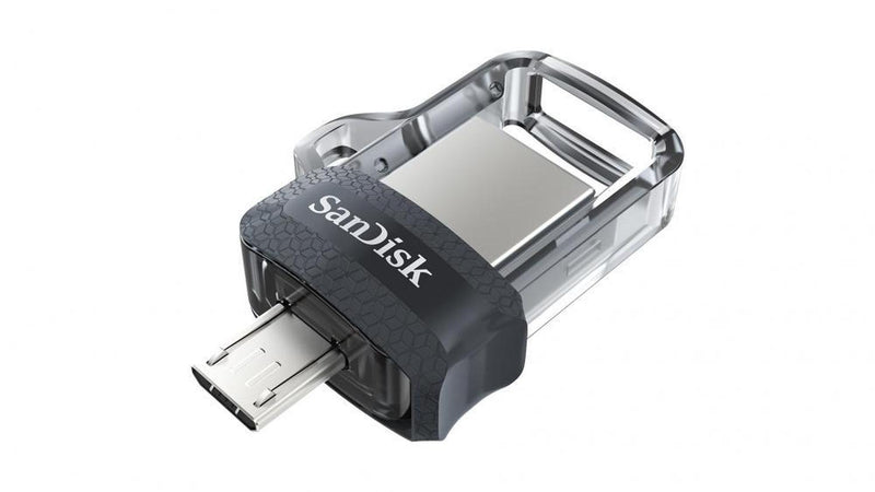 Memoria USB SanDisk Ultra Dual Drive M3.0, 16GB, USB 3.0, Gris