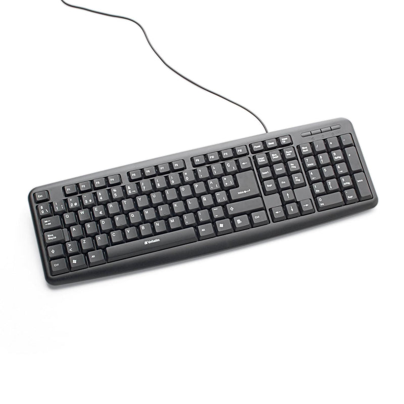 Teclado Y Mouse Alambrico Slimline Verbatim Negro / 98111