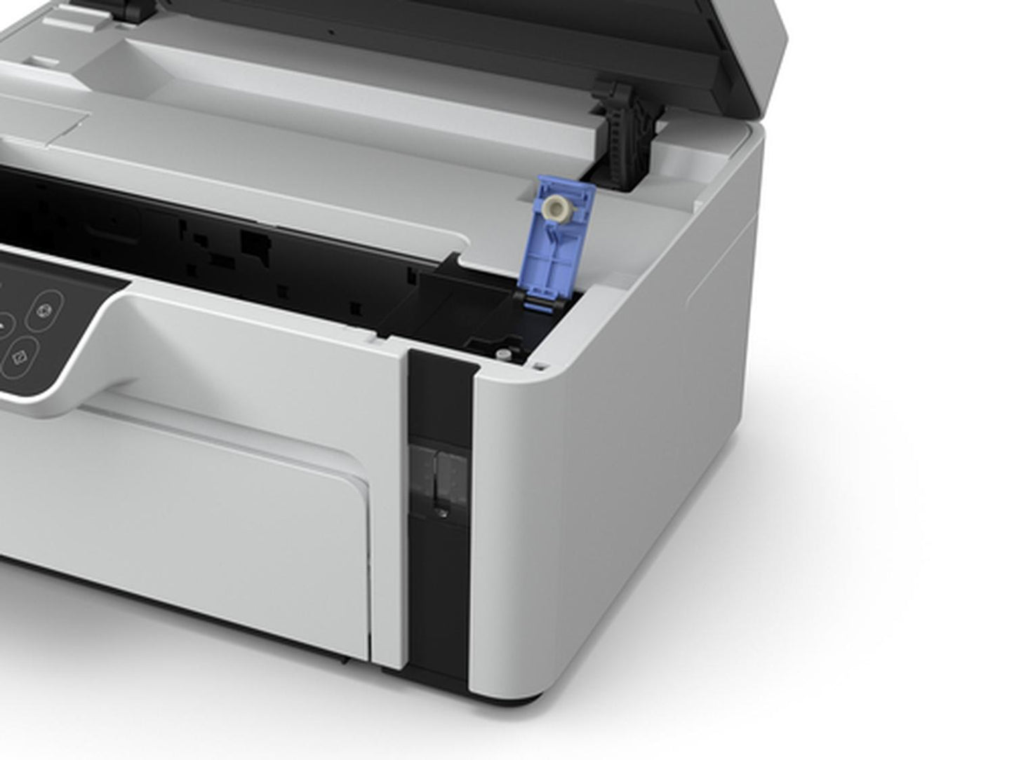 Impresora multifunción Epson EcoTank M2120 con wifi blanca