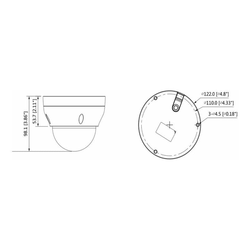 Cámara Dahua Ezip 4mp/ Lente 2.8 Mm/101°/ip67/ezip D2b4028
