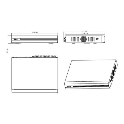 Dvr Dahua/16 Canales Hdcvi Penta Hibrido 1080p Lite/ Xvr1b16