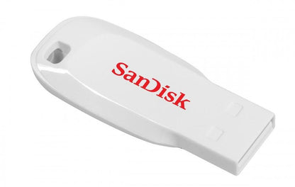 Memoria USB SanDisk Cruzer Blade, 16GB, USB 2.0, Blanco