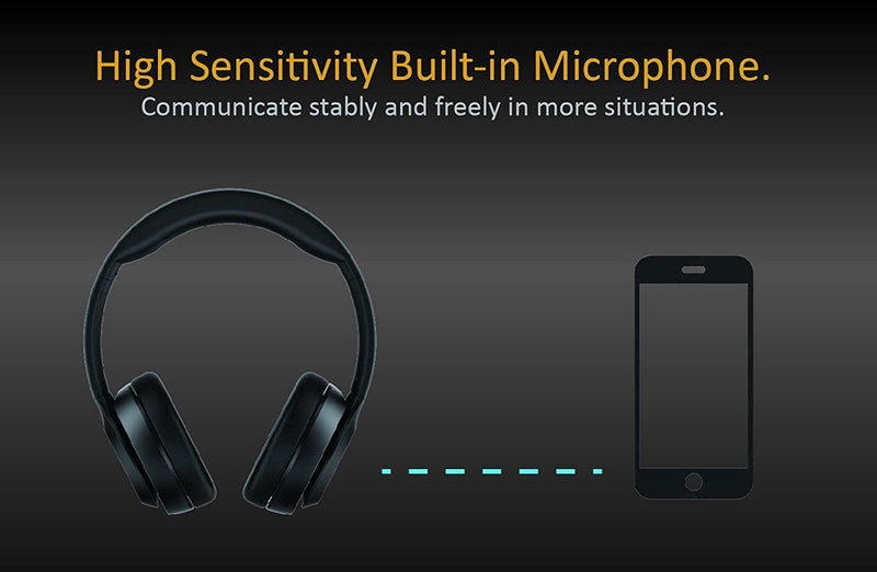 Audífonos Inalámbricos Abingo, Negros /BT-10