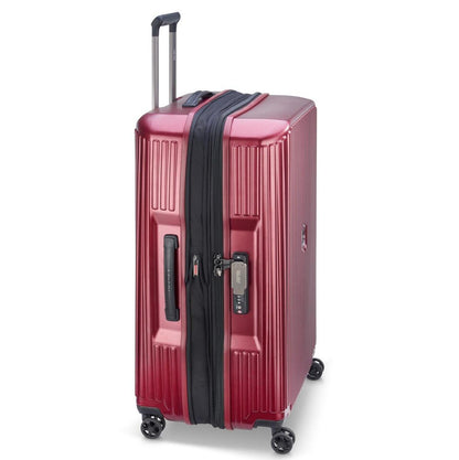 Delsey Maleta Rígida SECURITIME ZIP de 28'' Expandible Rojo