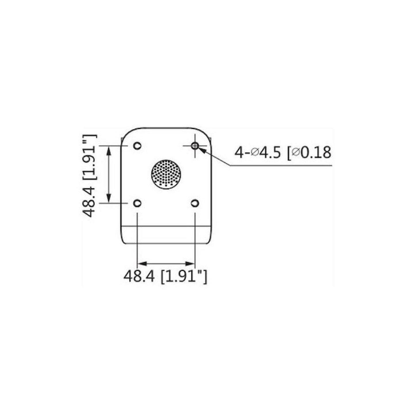Cámara Dahua Ip Bullet 4k/8mp/ Lente 2.8mm/107°/hfw1831cpir