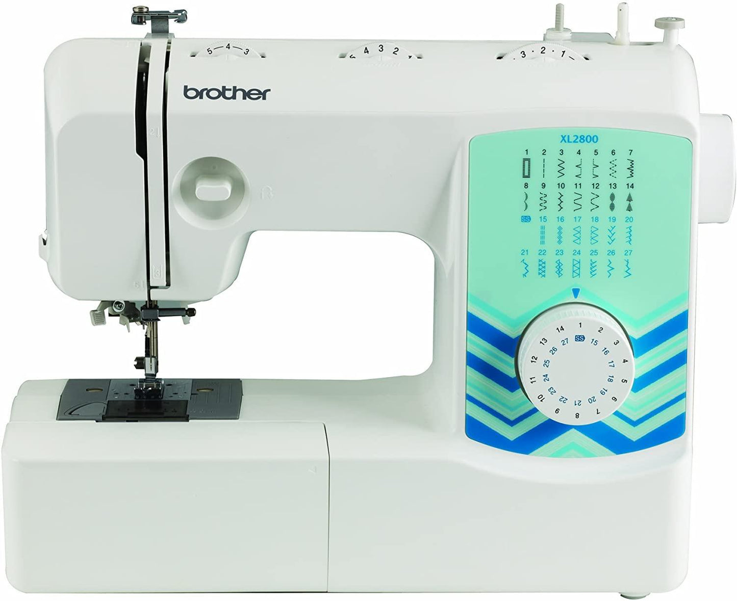 Máquina de coser doméstica Brother XL2800, máquina de coser doméstica de 27 puntadas con 63 funcione