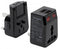 CyberPower Adaptador de Energía World Travel, Entrada 100 - 250V, 2x USB, Negro