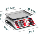 Báscula Para Mostrador Electrónica Multifunción 30kg Vinson