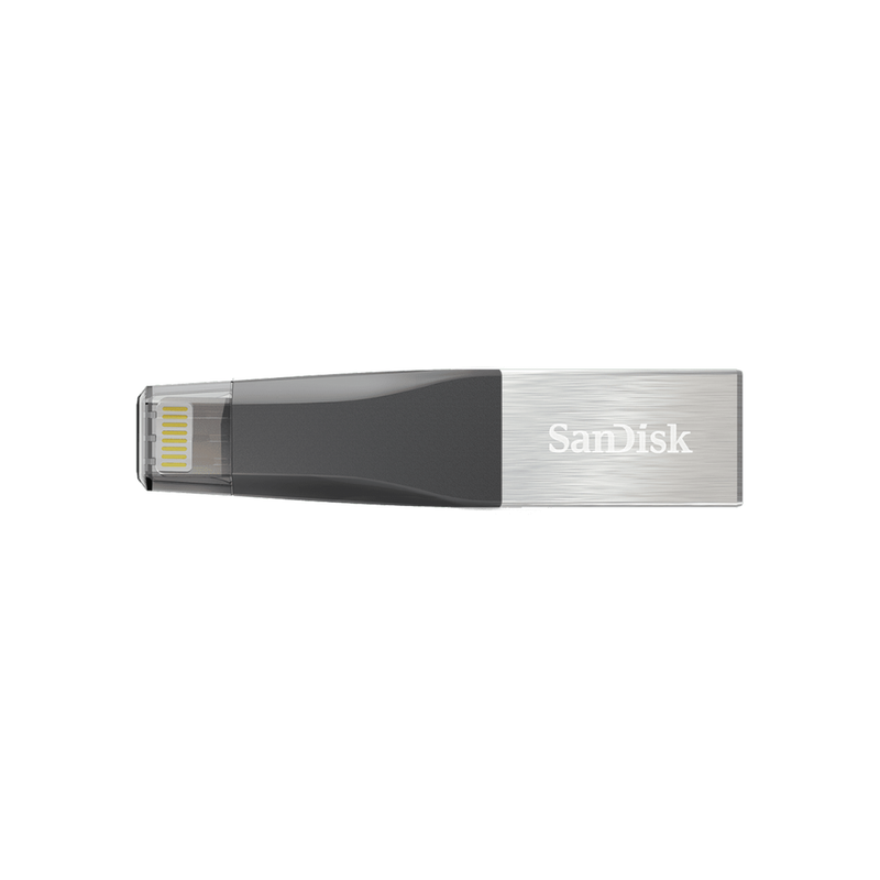 Memoria USB SanDisk IXpand Mini, 32GB, USB 3.0/Lightning, Gris/Plata
