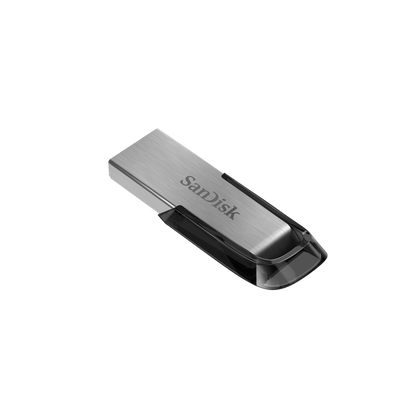 Memoria USB SanDisk ULTRA FLAIR, 128GB, USB 3.0, Plata/Negro