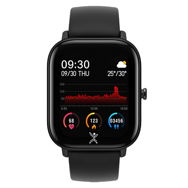 Smartwatch Karvon, Touch, Bluetooth4.2, Android/iOS,Negro