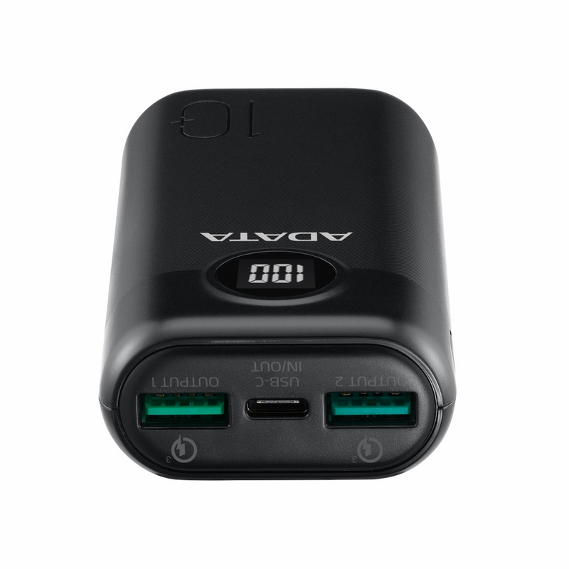 Power Bank Adata 10,000 Mah Usb Tipo C Negro
