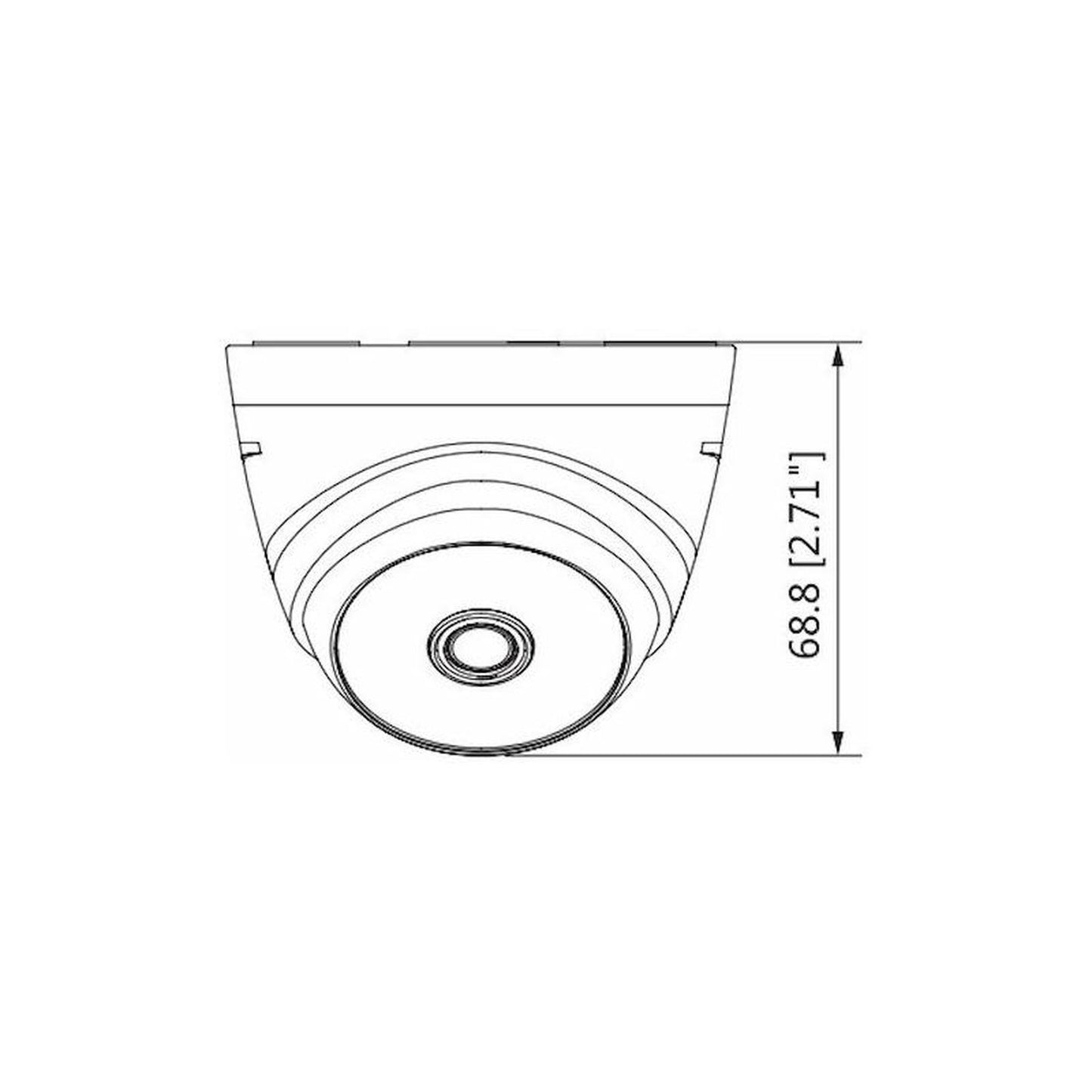 Cámara Dahua Cooper Domo 4mp/lente2.8mm/97°/hac-t1a41n-0280b