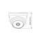 Cámara Dahua Cooper Domo 4mp/lente2.8mm/97°/hac-t1a41n-0280b