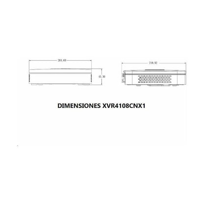 Dvr Dahua/8 Canales Hdcvi Lite/h265+/dh-xvr4108c- X1 (black)