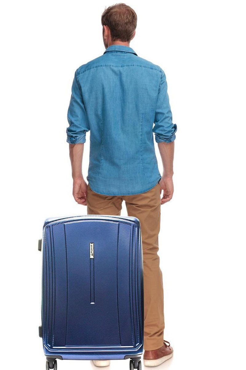 Maleta Skypeak de Viaje Rígida 24'', Color Azul Marino