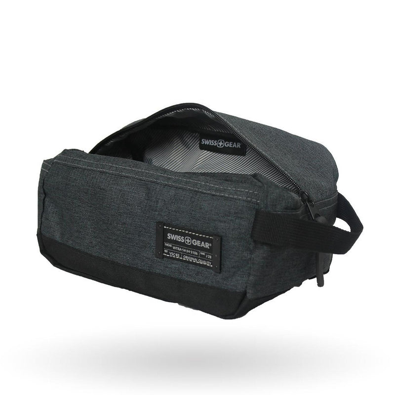 Estuche para accesorios de baño Soft, 2367424512, color negro