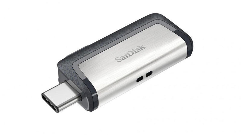 Memoria USB SanDisk Ultra Dual Drive, 32GB, USB C 3.0, Plata