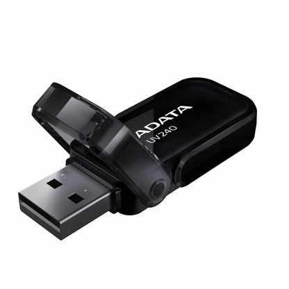 Memoria USB Adata UV240 32GB USB 2.0 Negro Con Tapa