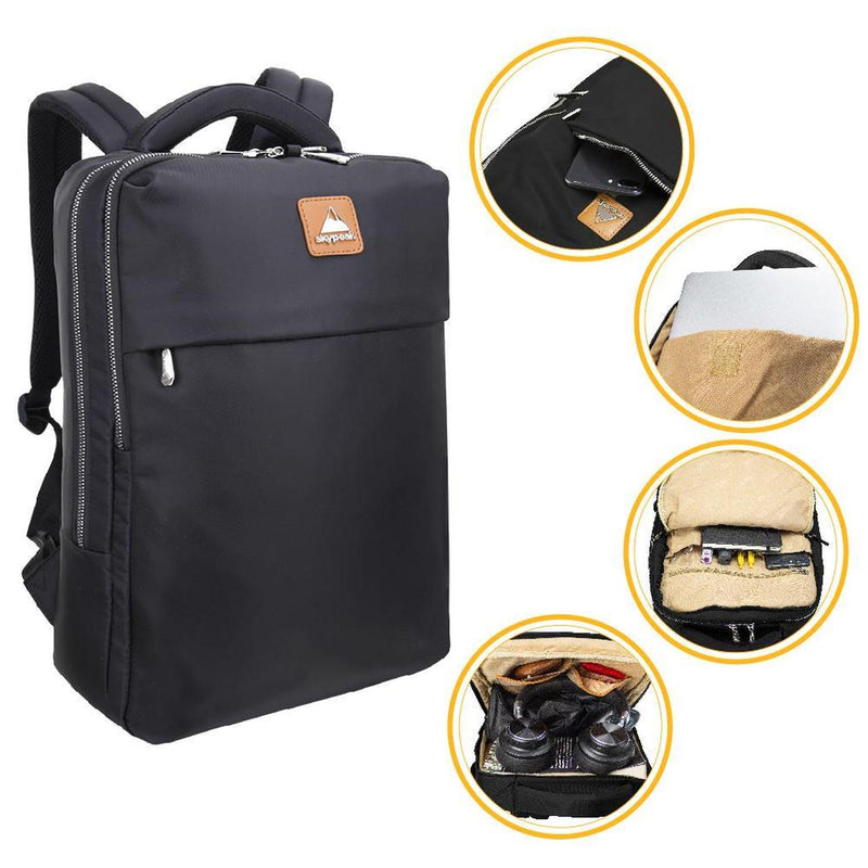 Mochila backpack Skypeak roja para mujer,dama, de 15,6" tamaño Grande. CTA-115BK