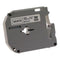 Cinta Brother M231 Negro sobre Blanco, 12mm x 8m