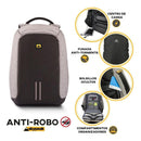 Mochila Antirrobo Skypeak Gris Para Laptop 15 Funda Lluvia