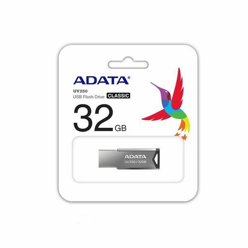 Memoria USB Adata UV250 32GB USB 2.0 Plata sin Tapa