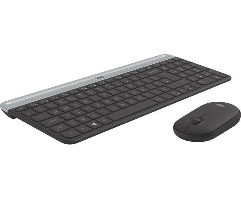 Kit de Teclado y Mouse Logitech MK470, RF Inalámbrico, USB, Negro/Grafito (Español)