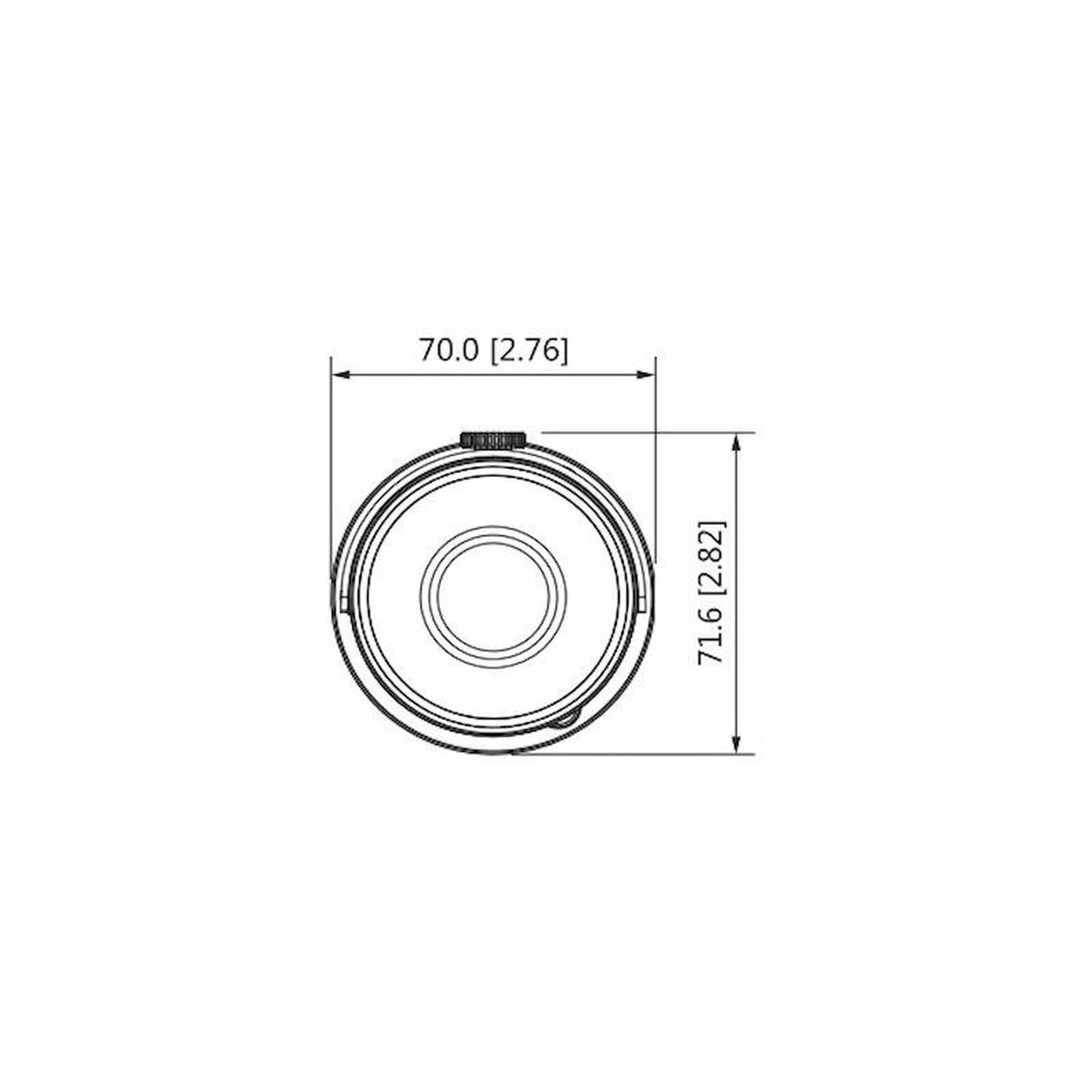 Cámara Dahua Bullet 2mp/lente De 2.8mm/105°/ipc-hfw1230s-s4