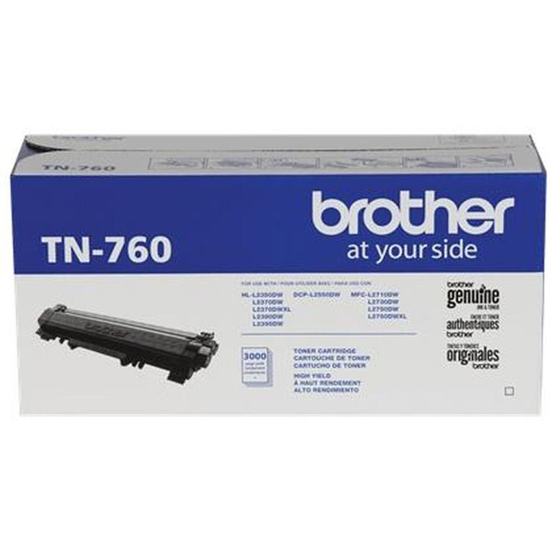 Tóner Brother TN760 Negro, 3000 Páginas