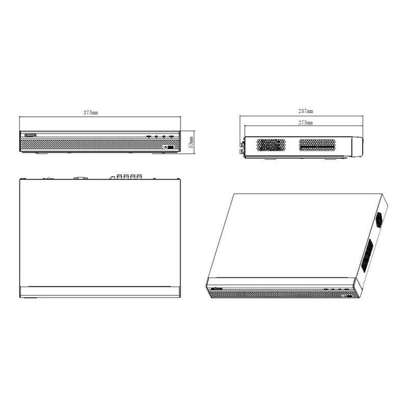Dvr Dahua 8 Canales Pentahibrido 4k/4mp/dh-xvr5208an-4kl-x