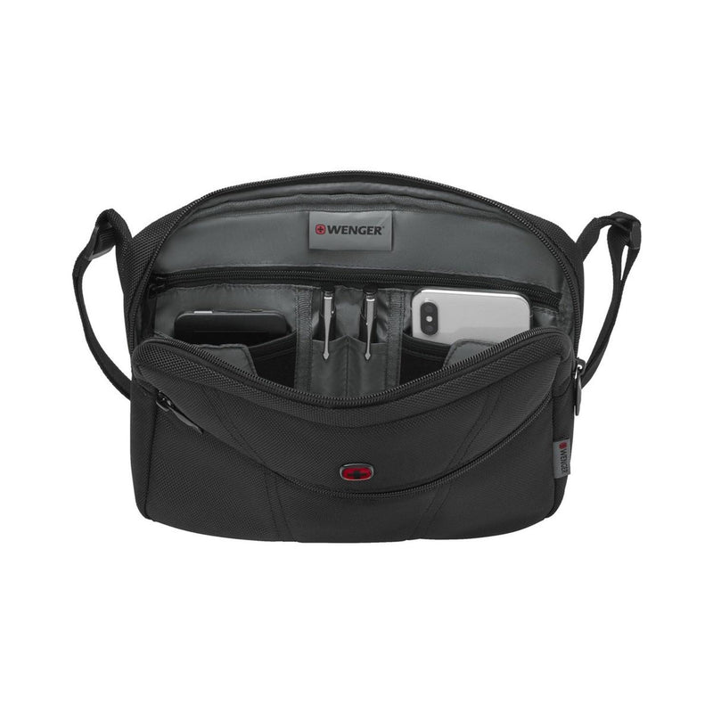 Bolso negro porta-tablet BC Style Sacoche Wenger, para tablet de 10", 610179, organizador inteligent