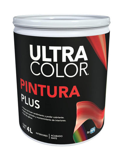 Ultracolor pintura vinilica plus marfil de 4 lts