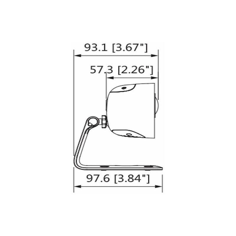 Cámara Dahua Ip Bullet 4k/8mp/ Lente 2.8mm/107°/hfw1831cpir