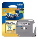 Cinta Brother M231 Negro sobre Blanco, 12mm x 8m