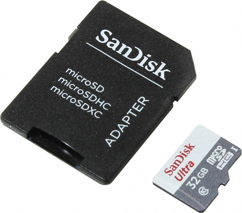 Memoria Flash SanDisk Ultra, 32GB MicroSDHC UHS-I Clase 10, con Adaptador